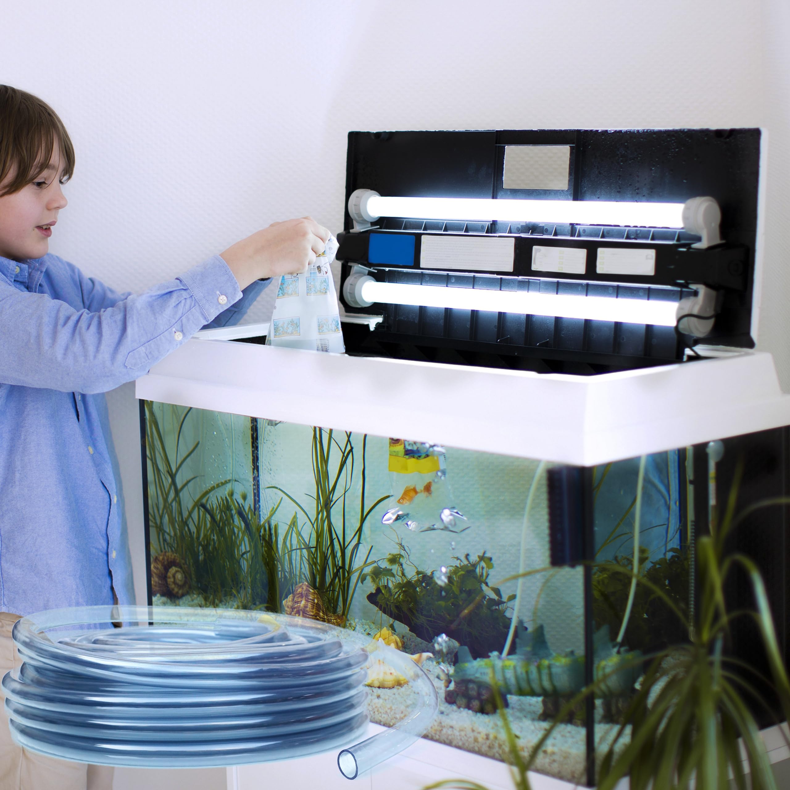PVC-Schlauch, transparenter flexibler PVC-Schlauch 17 mm x 12 mm (10 m) für Craft-Bier, Aquarien und Trinkwasser, lebensmittelecht, BPA-frei, robust und langlebig, für Hydrokultur und Hausanschlüsse