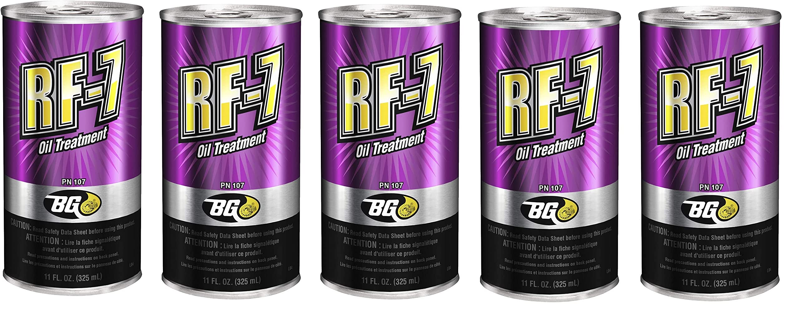 BG RF7 PN107 Engine Oil Treatment 11oz. Can - (5) Pack From Smilyeez