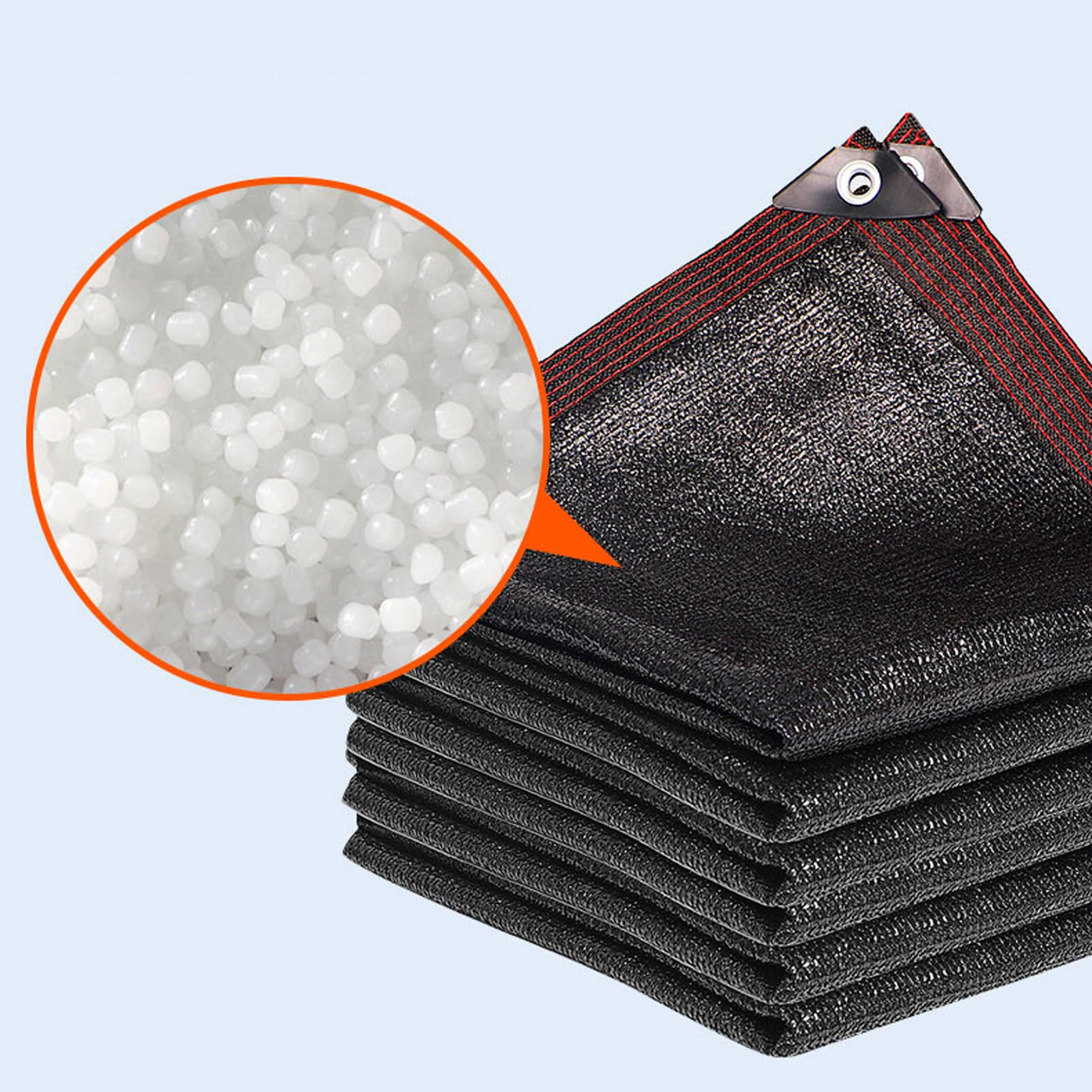 Malla de sombreo para Invernadero de 8x8 m, Lona de HDPE con Ojales Reforzados. Proporciona un 75% de Sombra para refrescar Patios. Ideal para perreras, gallineros y Plantas.