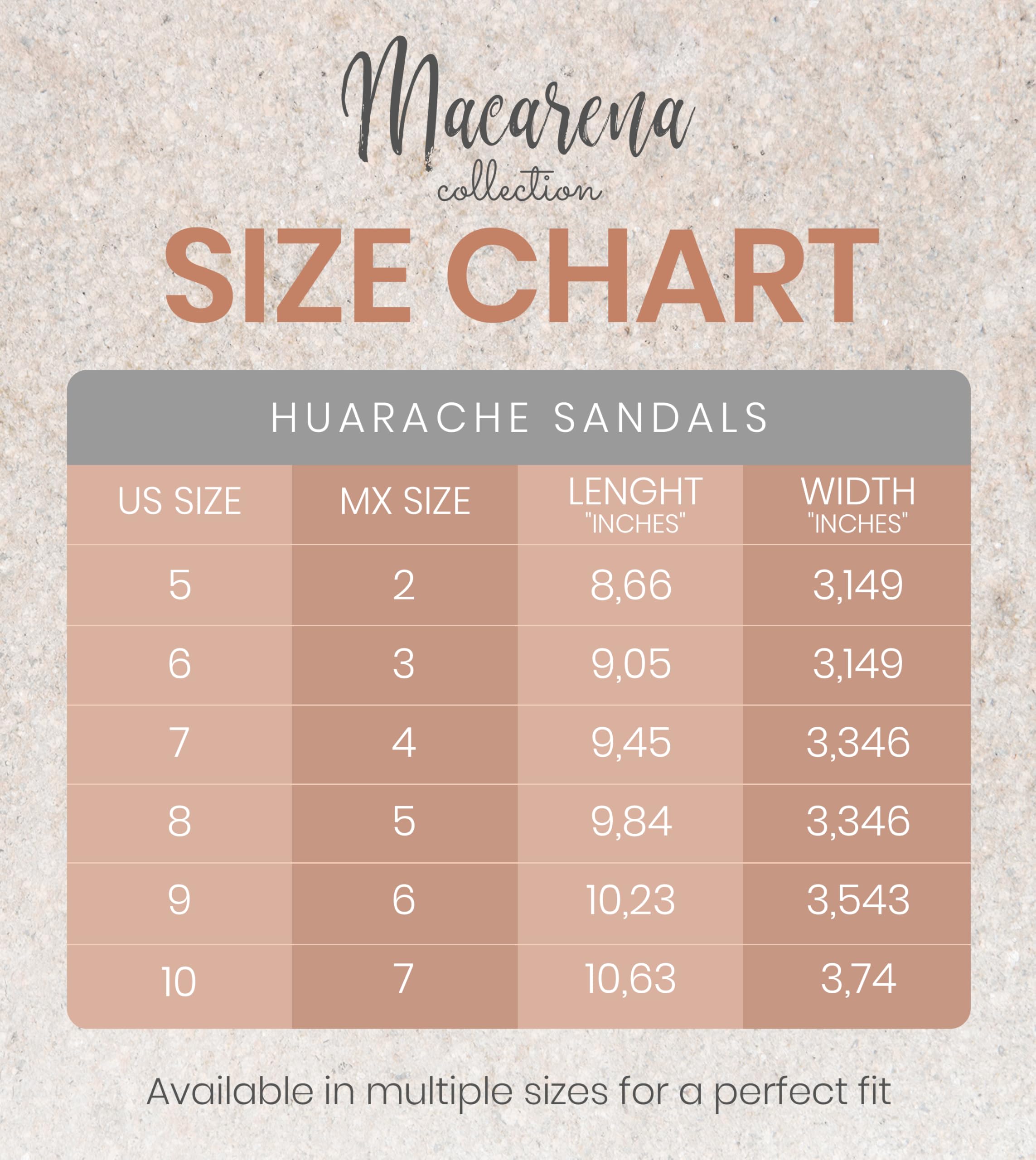 Macarena Collection Sandali da donna Huarache Sandalo in pelle colorata stile messicano Panal