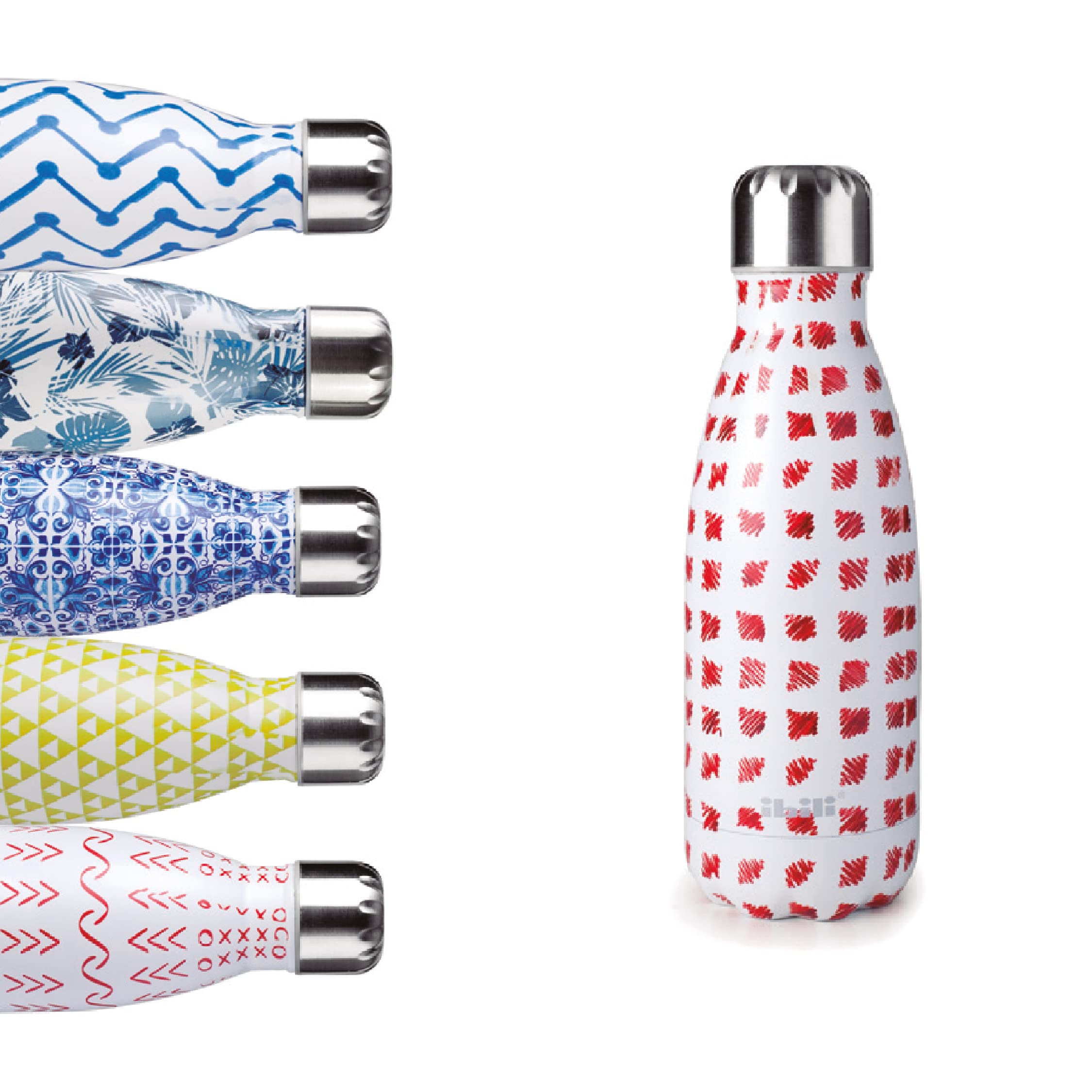 IBILI Thermos Flask with Double Wall, Doodle, 350 ml, 18/10 Stainless Steel, Double Wall, Reusable