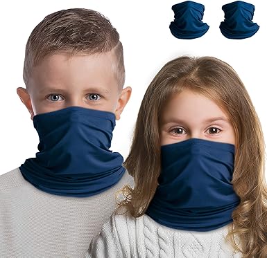 Tnyker Lot de 2 masques pour le visage pour enfants Respirant 