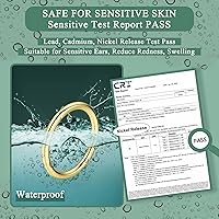 Vista 2 de Jstyle 5 anillos de acero quirúrgico 316L para la nariz, 16G, 18G, 20G, con bisagras, para la nariz, para mujeres y hombres, cartílago, arete