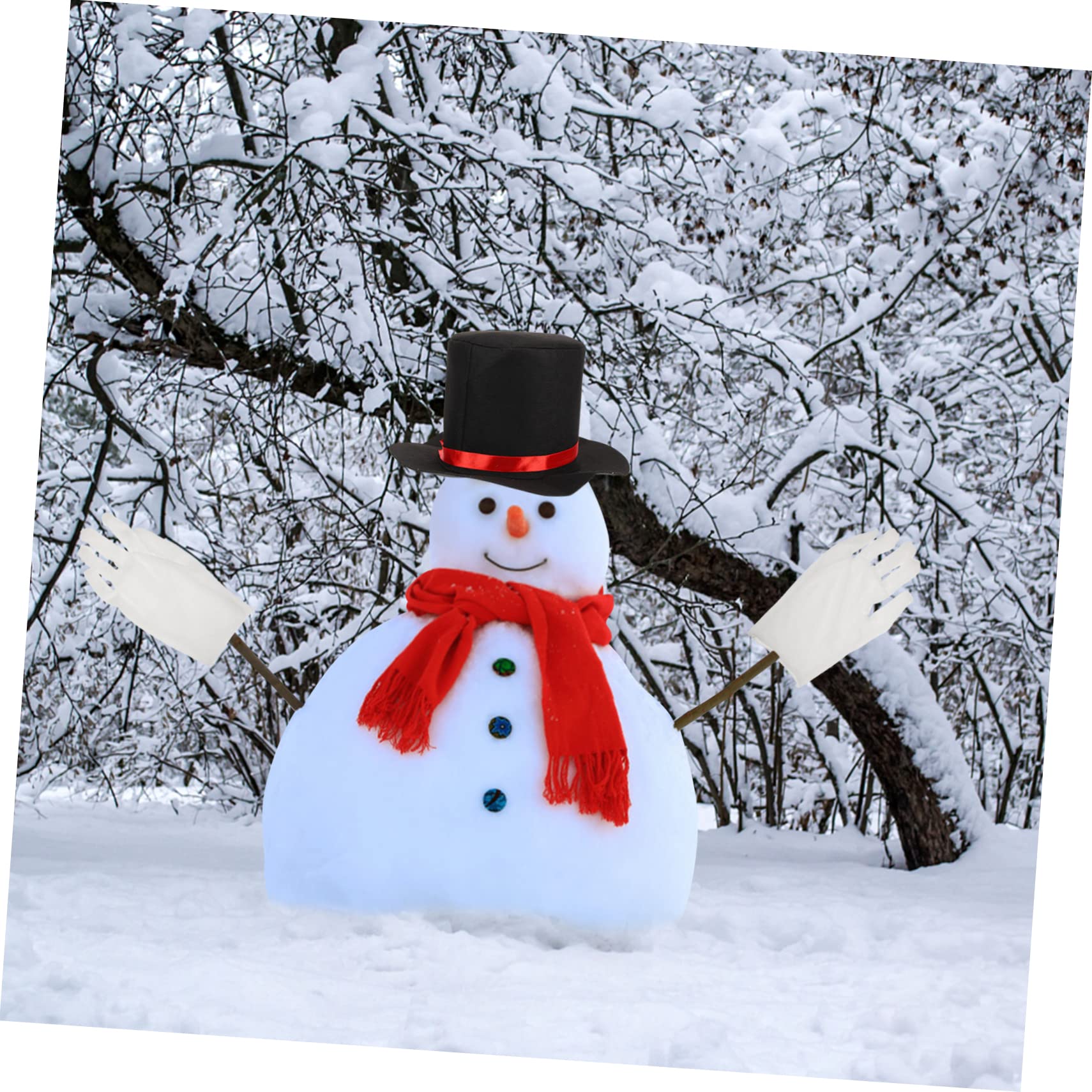 PRETYZOOM 3 Juegos De Muñeco De Nieve Conjunto De Vestir Decoración De Muñeco De Nieve Accesorios Aire De e Accesorios para Hacer De e Sombrero con Bufanda