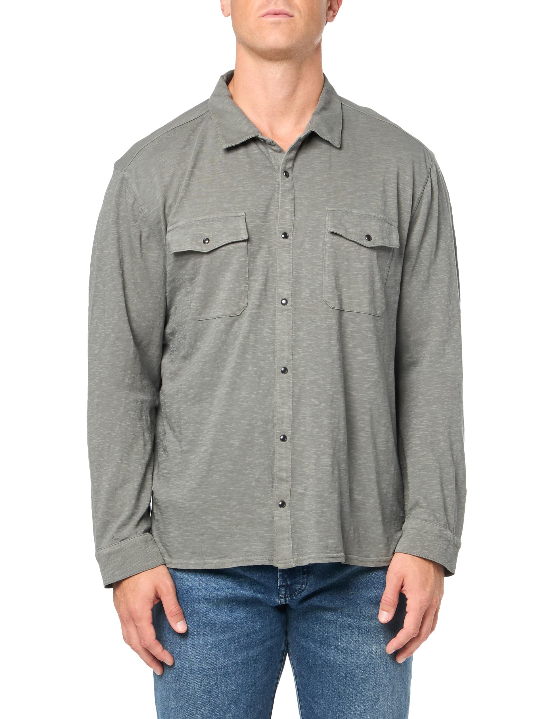 John Varvatos Men's Arvon Western Shirt