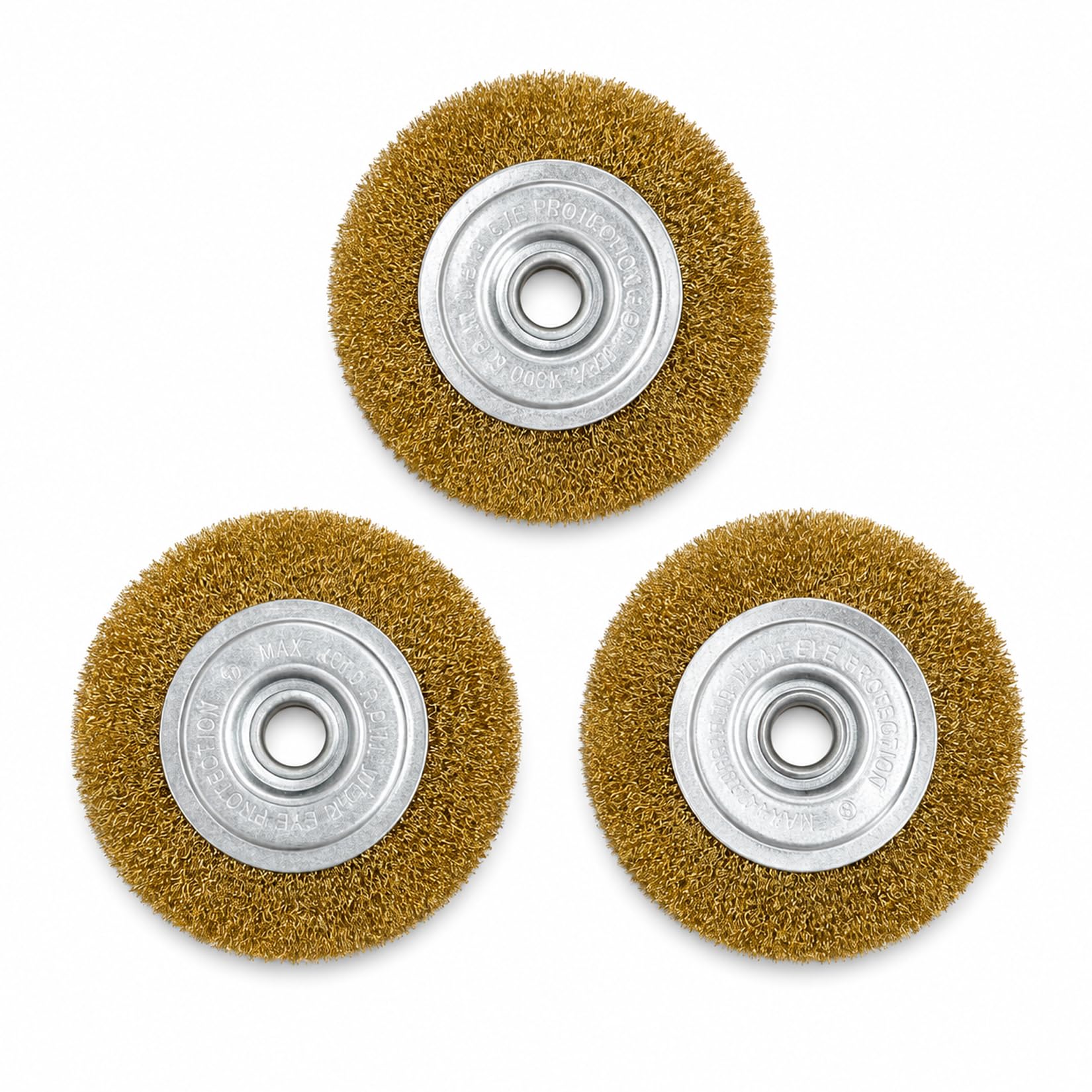 3-Piece Wire Wheel Brush for Ryobi Patio Cleaner, 115 x 16 x 10mm
