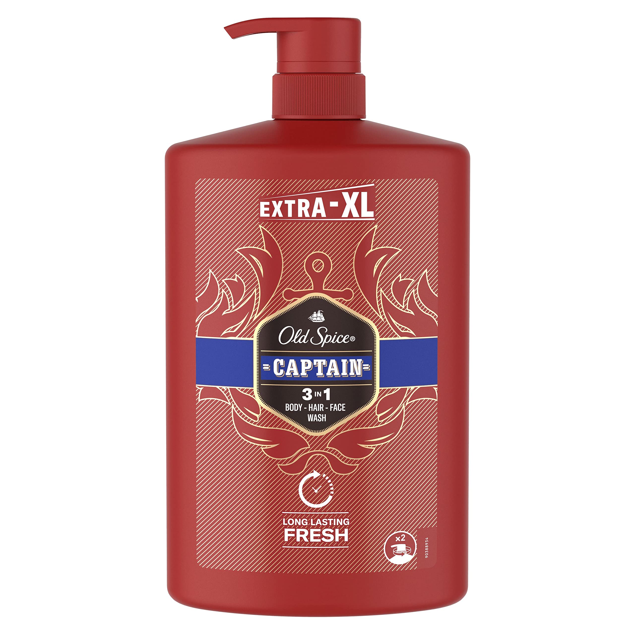 Old Spice Captain Erkek Duş Jeli ve Şampuan 1000 ml XXL Büyük Boy & Old Spice Whitewater Erkek Duş Jeli ve Şampuan 1000 ml XXL Büyük Boy