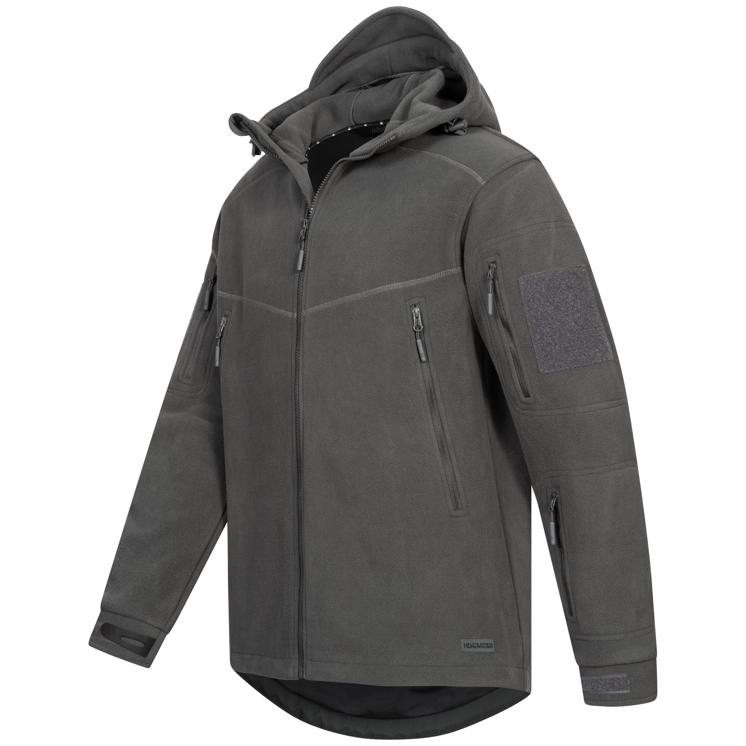 Höhenhorn Biferten - Chaqueta de forro polar militar para hombre con capucha