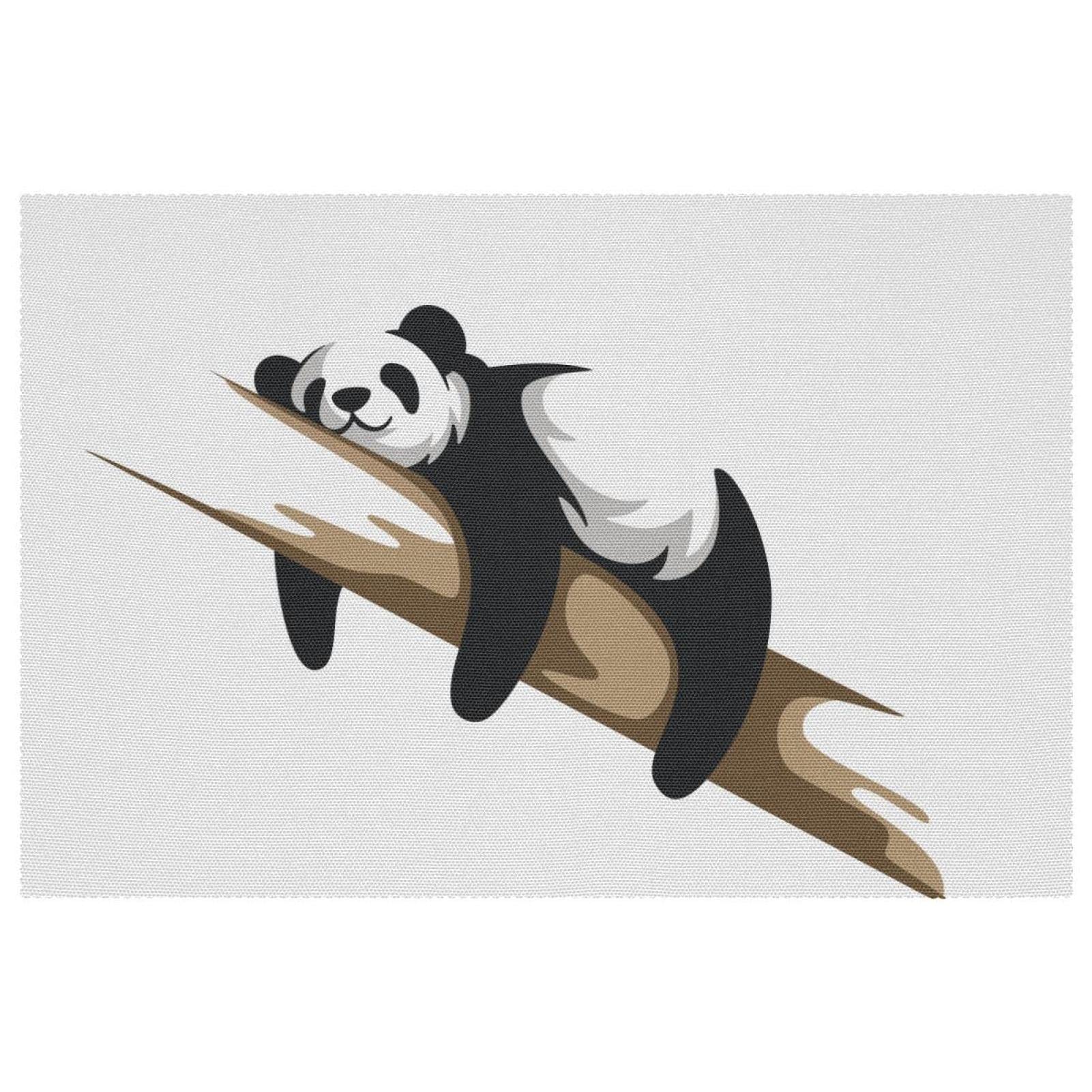 Set de table panda résistant chaleur fini les taches sur la table à manger lot de 6