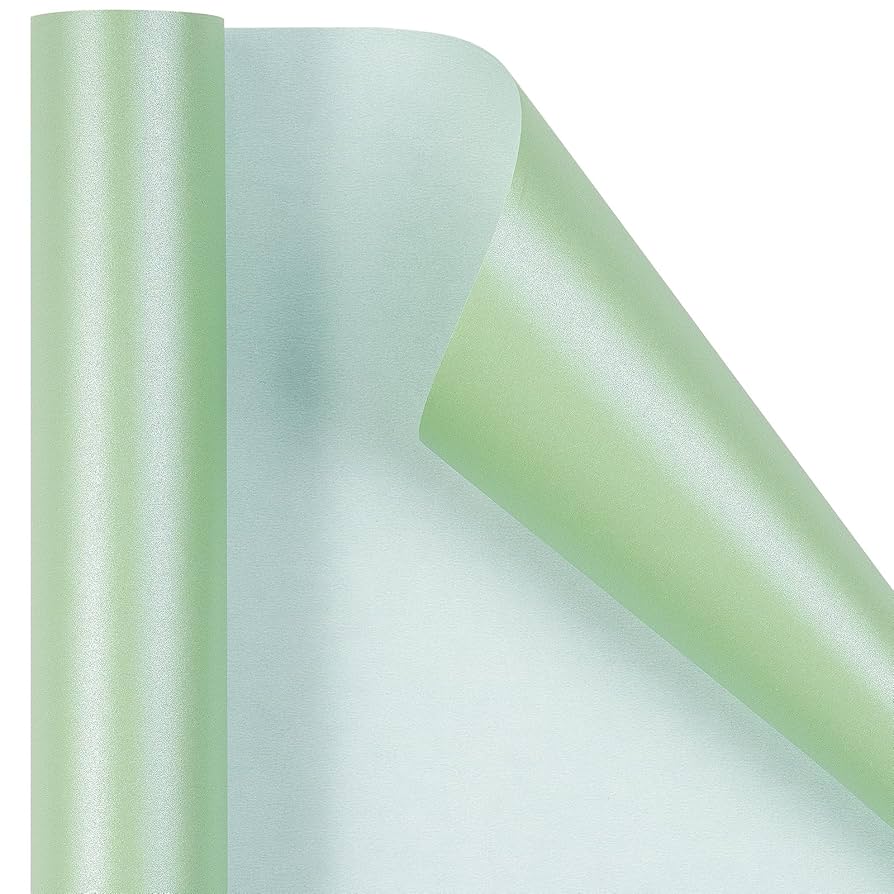 BIHIYII Blue Metallic Wrapping Paper Roll 43 Cm X 10 M, Gift Wrapping