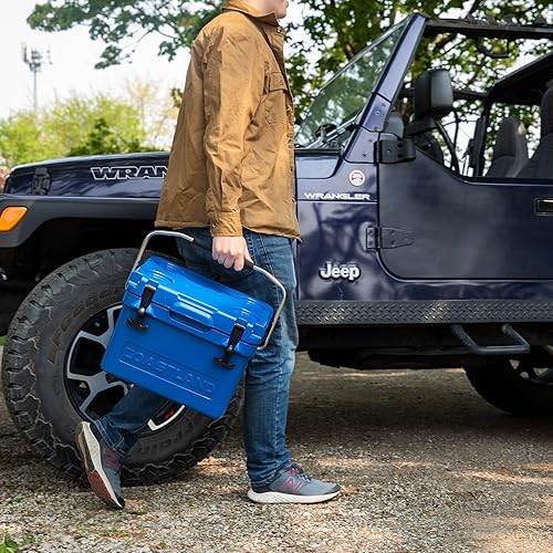 Miniatura 8 de Coastland Bay Series Cooler Premium - Enfriador rotomoldeado aislado para uso diario, pequeño baúl de hielo para espacios reducidos, juegos de