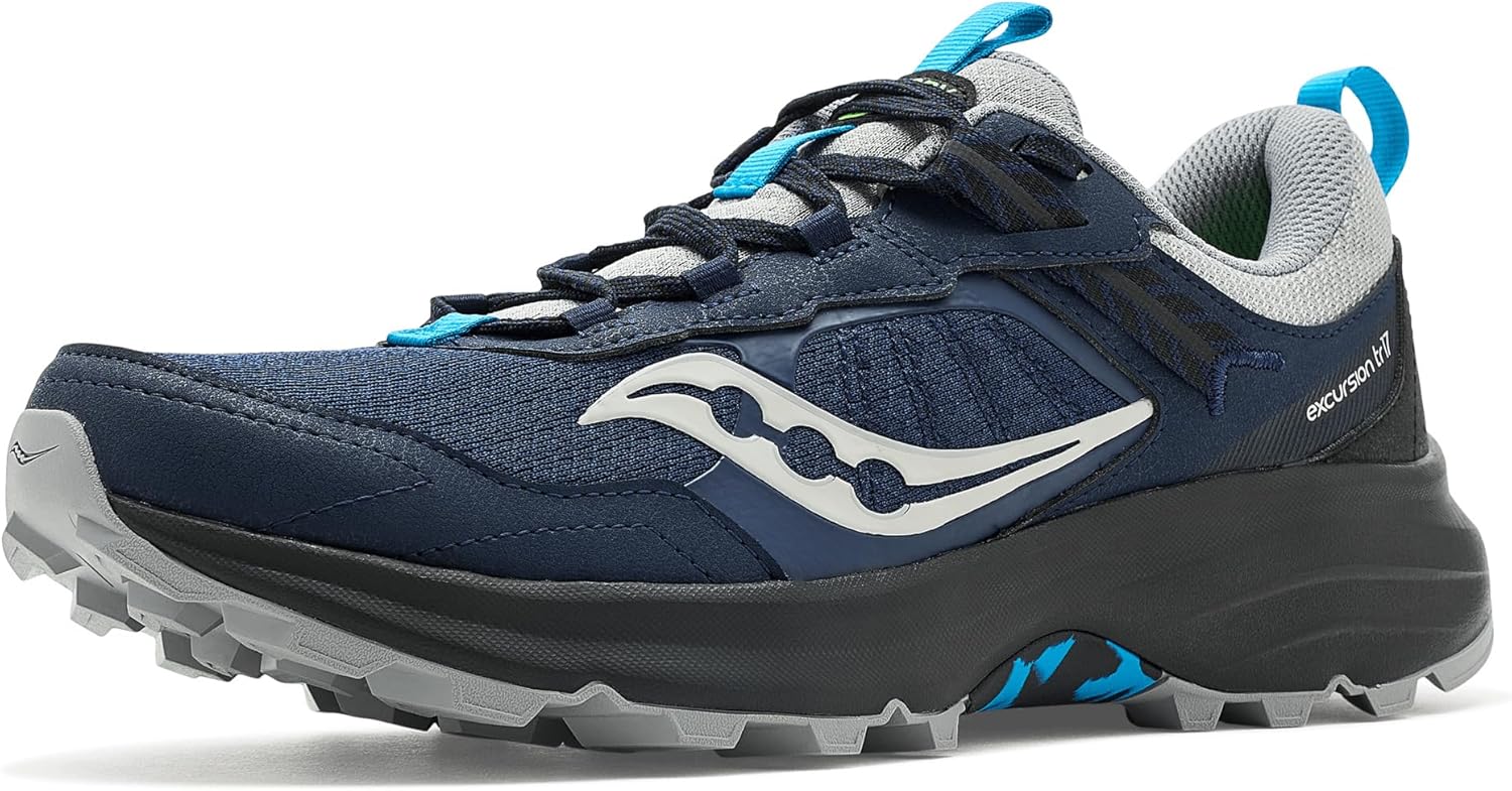 Saucony Men's Excursion Tr17 Sneaker, Navy/Black, 12
