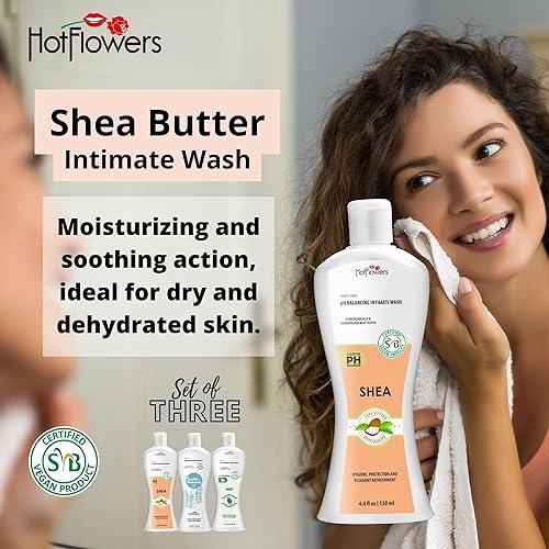Miniatura 2 de HOT FLOWERS Paquete especial de manteca de karité, menta, Copaiba Barbatimao, lavado femenino para cuidado íntimo, pH equilibrado para mujeres