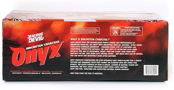 Jealous Devil Onyx Binchotan Charcoal, 20 lbs, Box