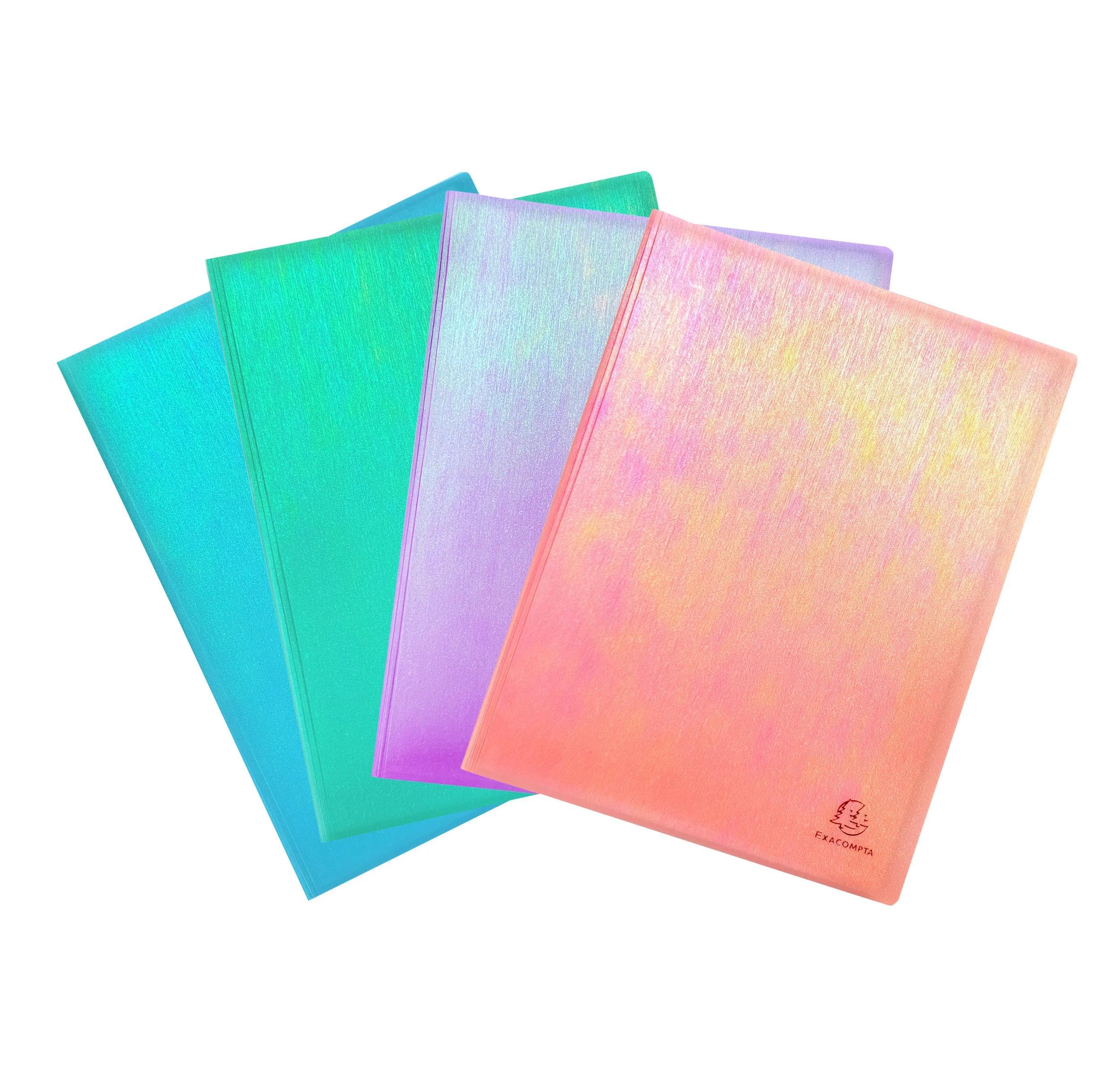 Exacompta - Réf. 85330E - Carton de 12 protège-document semi-rigides en PP CANDY TIDY - 30 pochettes - 60 vues - pour A4 - dim 24 x 32 cm - 4 couleurs azur, menthe, parme et pêche