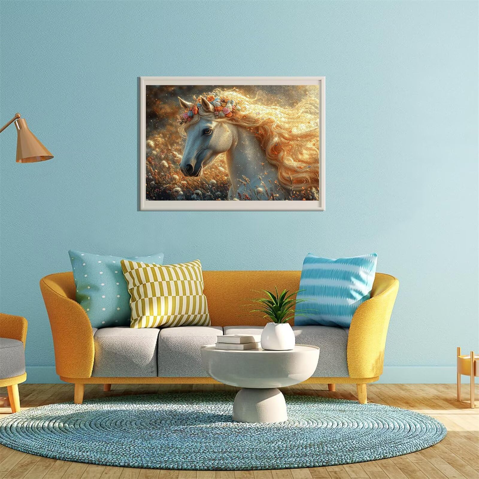 Pferd Puzzle für Erwachsene Kinder Anspruchsvoll 5000 Teile Impossible Klassische Puzzles Schwer Tier ab 8 9 10 Jahre Mädchen Jungen Jigsaw Kunst Educa, für Dekoration und Geschenke 105x156cm t-625