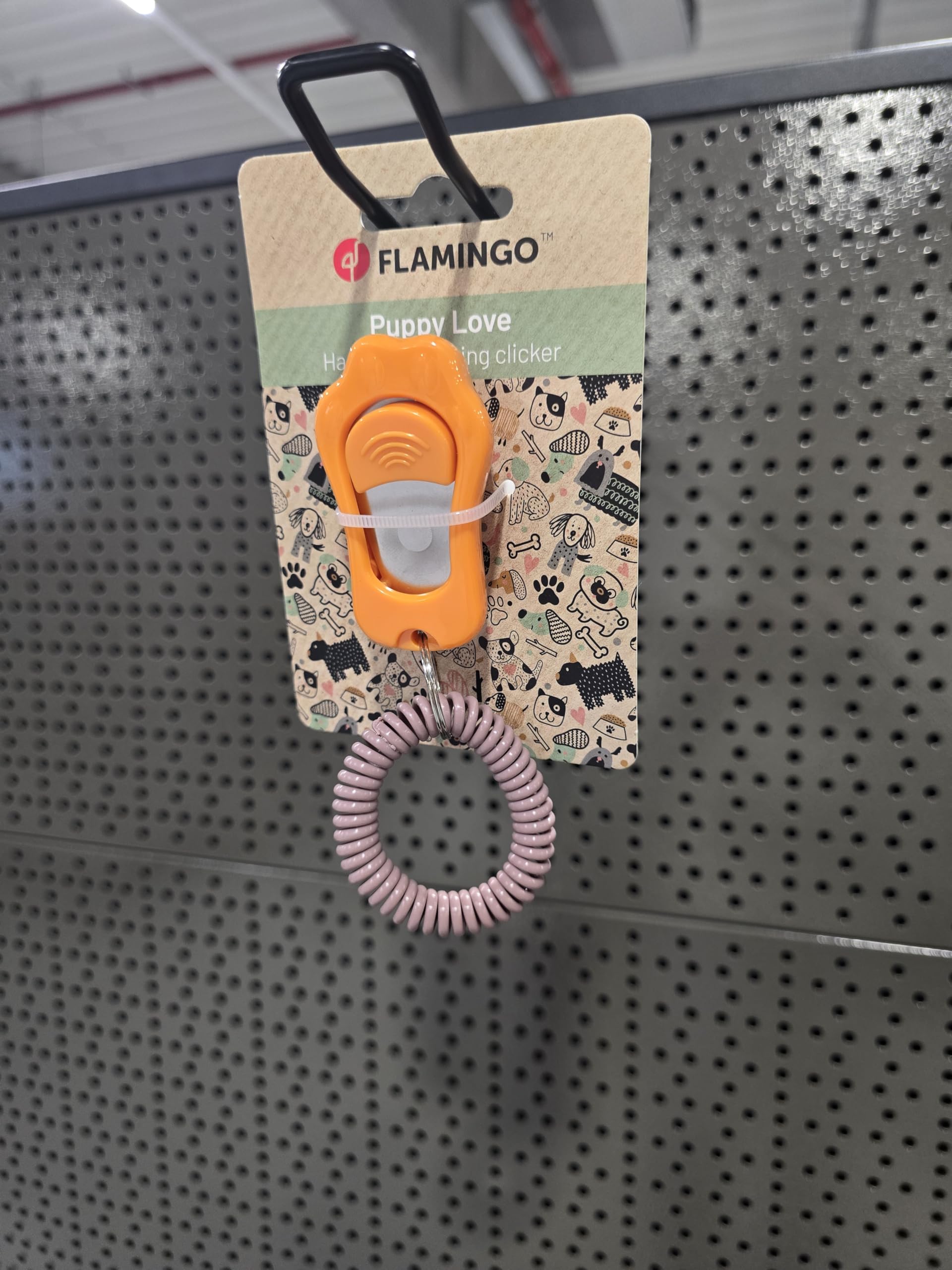 Flamingo CLICKER+Cavo A Spirale Cucciolo XER 6,5x4x2,5CM