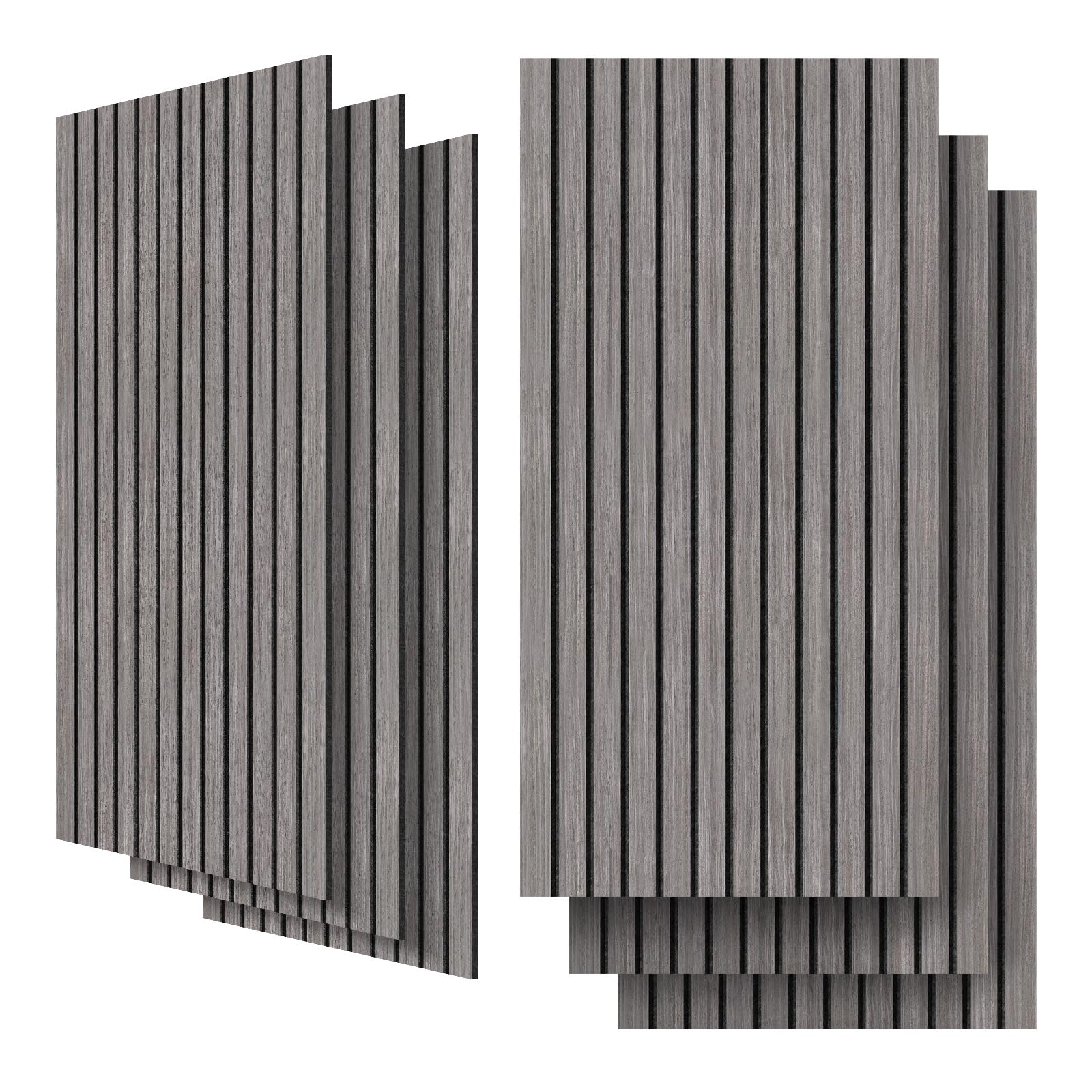 UMIACOUSTICS 6 Packs Acoustic Panel,47.2 x 23.6 Inches Decorative Sound Proof Panel for Office,Home Theater,Studio,BLACK