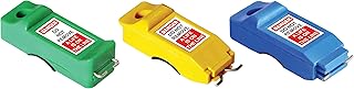 Zing Green Products 7262 Slider Pin Circuit Breaker Lockouts Set, Green/Yellow/Blue