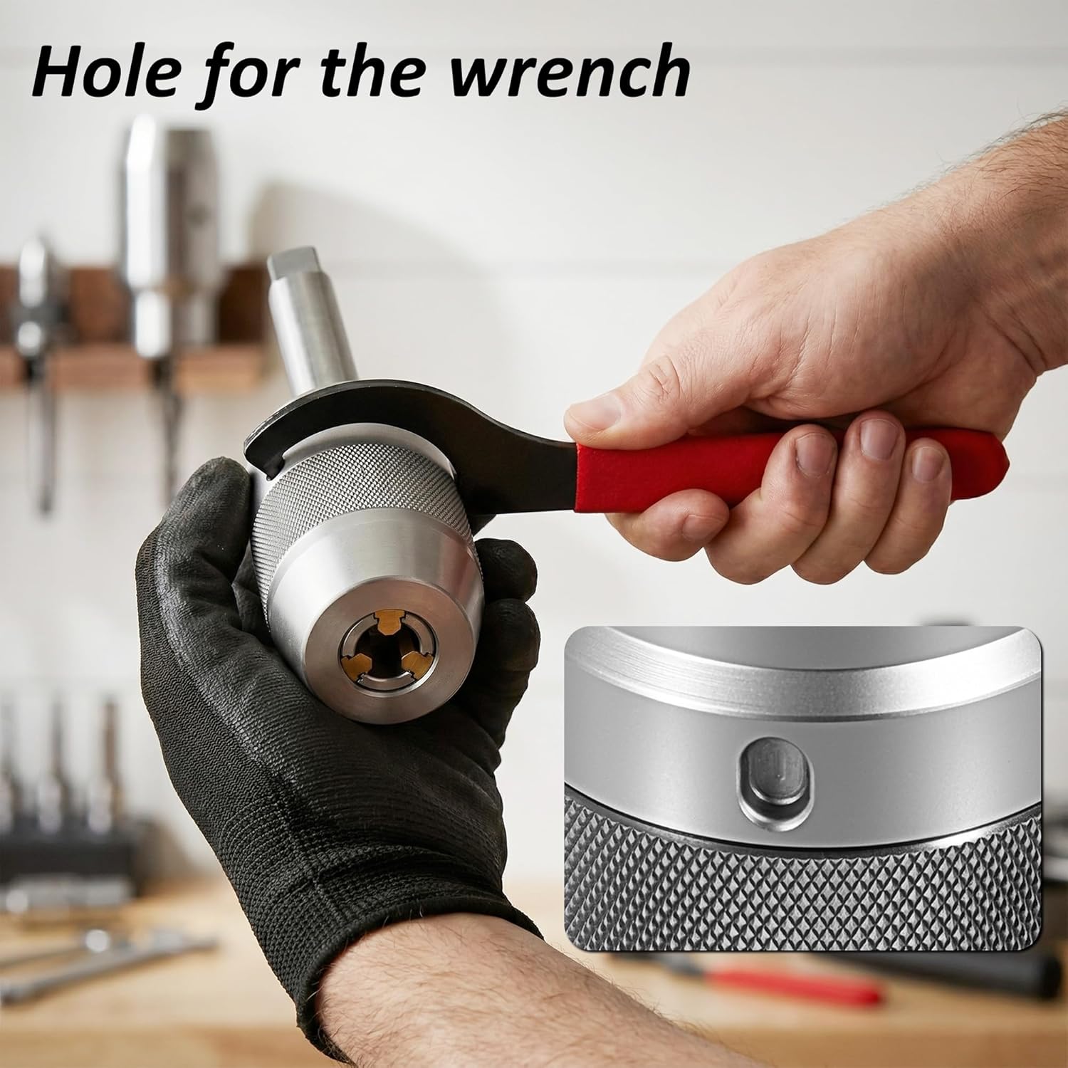 MT3 Keyless Drill Chuck, 1/8" - 5/8" Self-tightening Drill Chuck，3-16mm Heavy Duty Chucks with Spanner Wrench, Integral Shank, Titanium-Coated Jaws