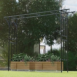 Flat Top Garden Arch Trellis 11FT x 9FT, Super Large Arbor Trellis for C...