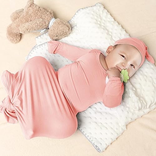 Miniatura 8 de Hello World - Vestido anudado para recién nacido de 0 a 3 meses, para bebé niña y niño que llega a casa con letrero