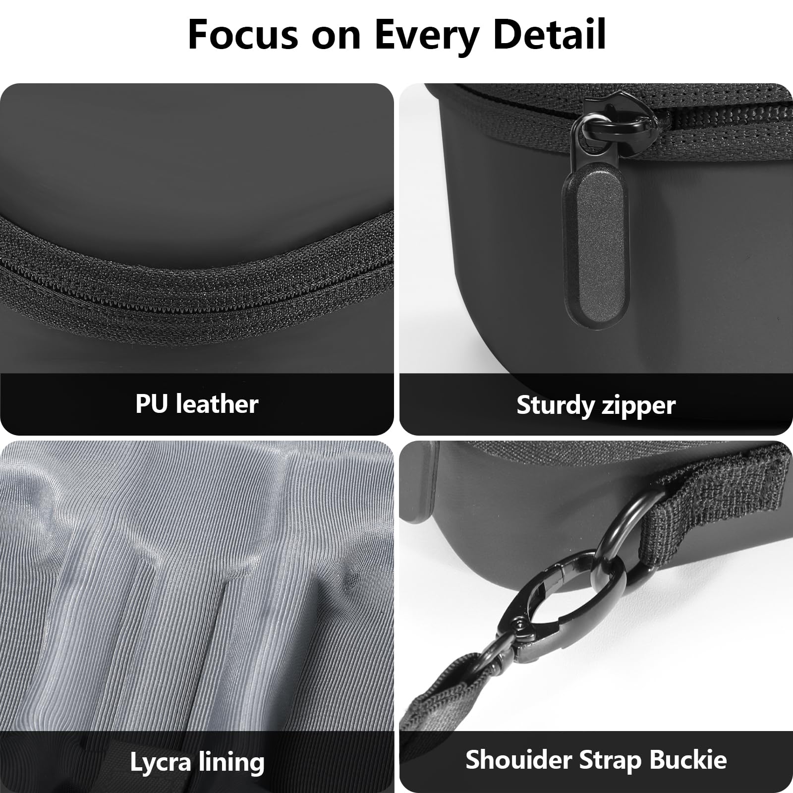 FPVtosky Neo 2 Étui de Voyage, Sac de Voyage en PU Portable pour Accessoires de Drone DJI Neo 2 [Seulement Le Sac]