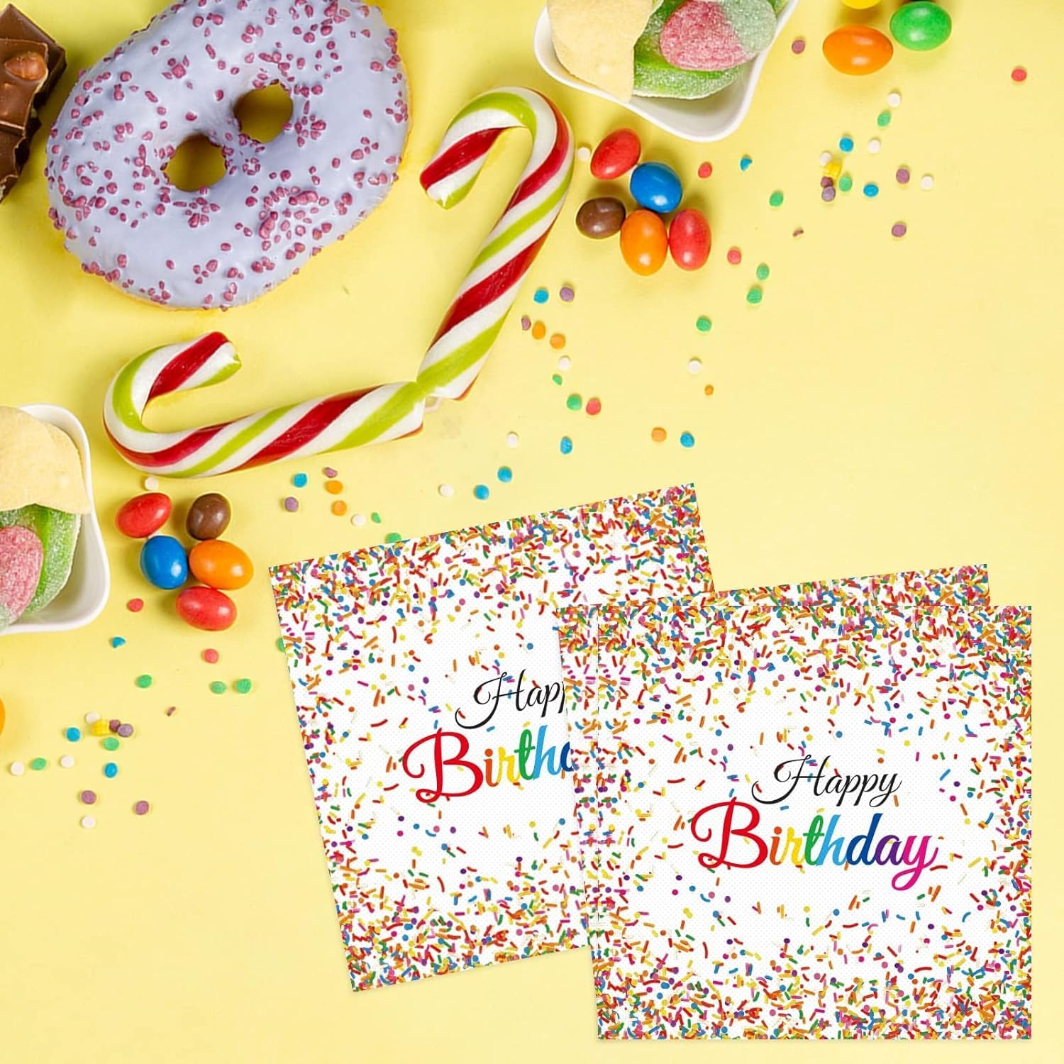 Serviettes En Papier Procos 2 Plis 33x33cm - Lot De 20 Multicolore
