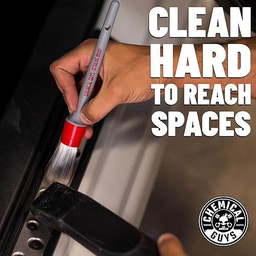 Miniatura 4 de Chemical Guys ACC600 - Juego de cepillos para detalles interiores todo en los detalles (ideal para automóviles, camiones, SUV, caravanas y más)