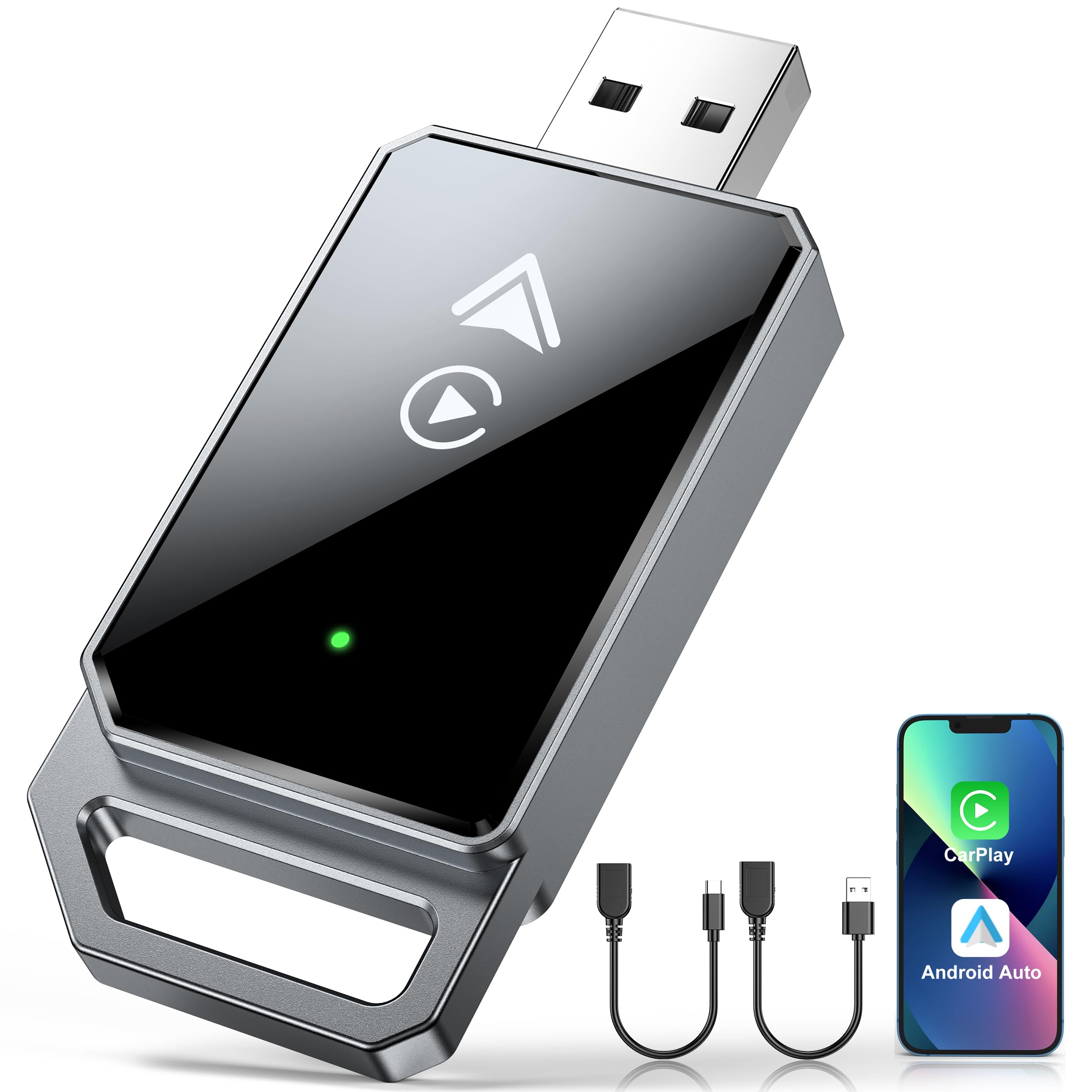 Adattatore Wireless CarPlay Per IPhone – Trasforma Il Tuo Carplay Cablato In Wireless, Plug & Play, Compatibile Con Auto Dal 2016