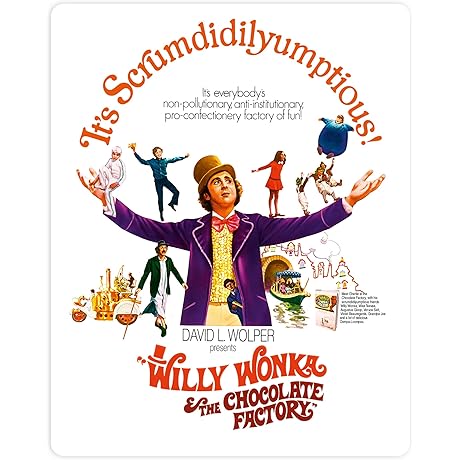 Willy Wonka & the Chocolate Factory All-Region UHD Steelbook [Blu-ray]