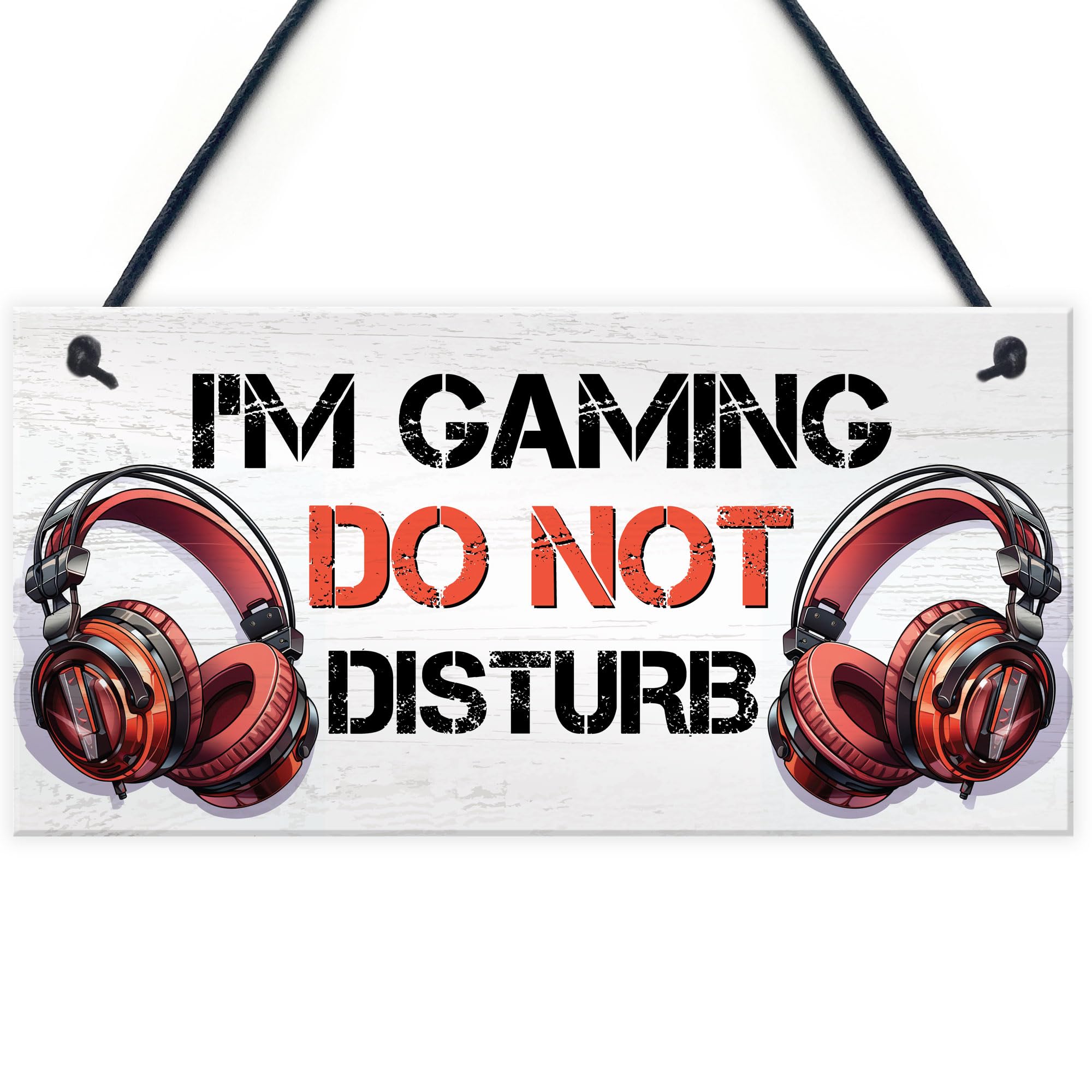 Red Ocean Gaming Sign For Boys Bedroom DO NOT DISTURB Funny Gaming Bedroom Accessories Gamer Gift For Christmas Birthday