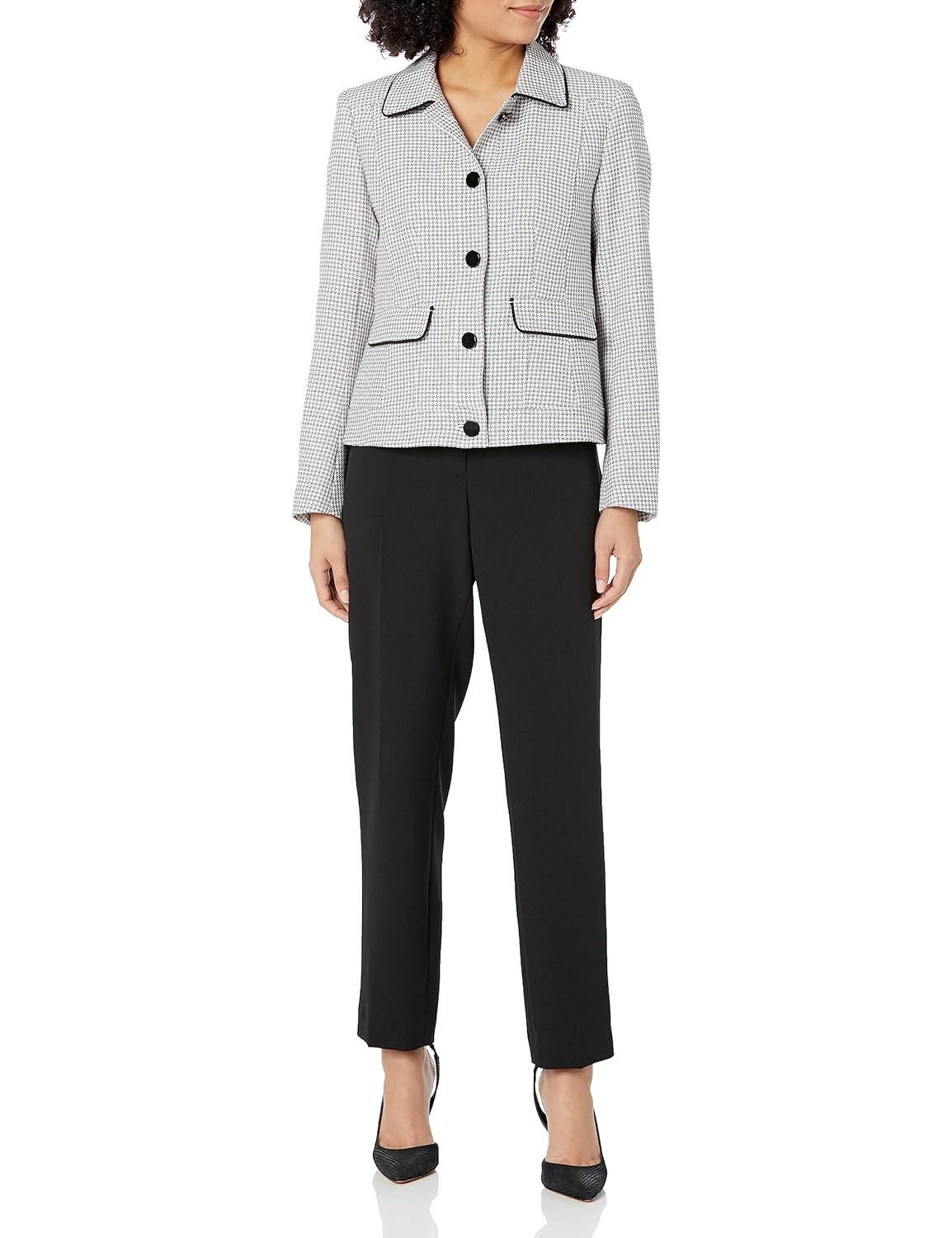 Le Suit Womens JKT Pant Suit