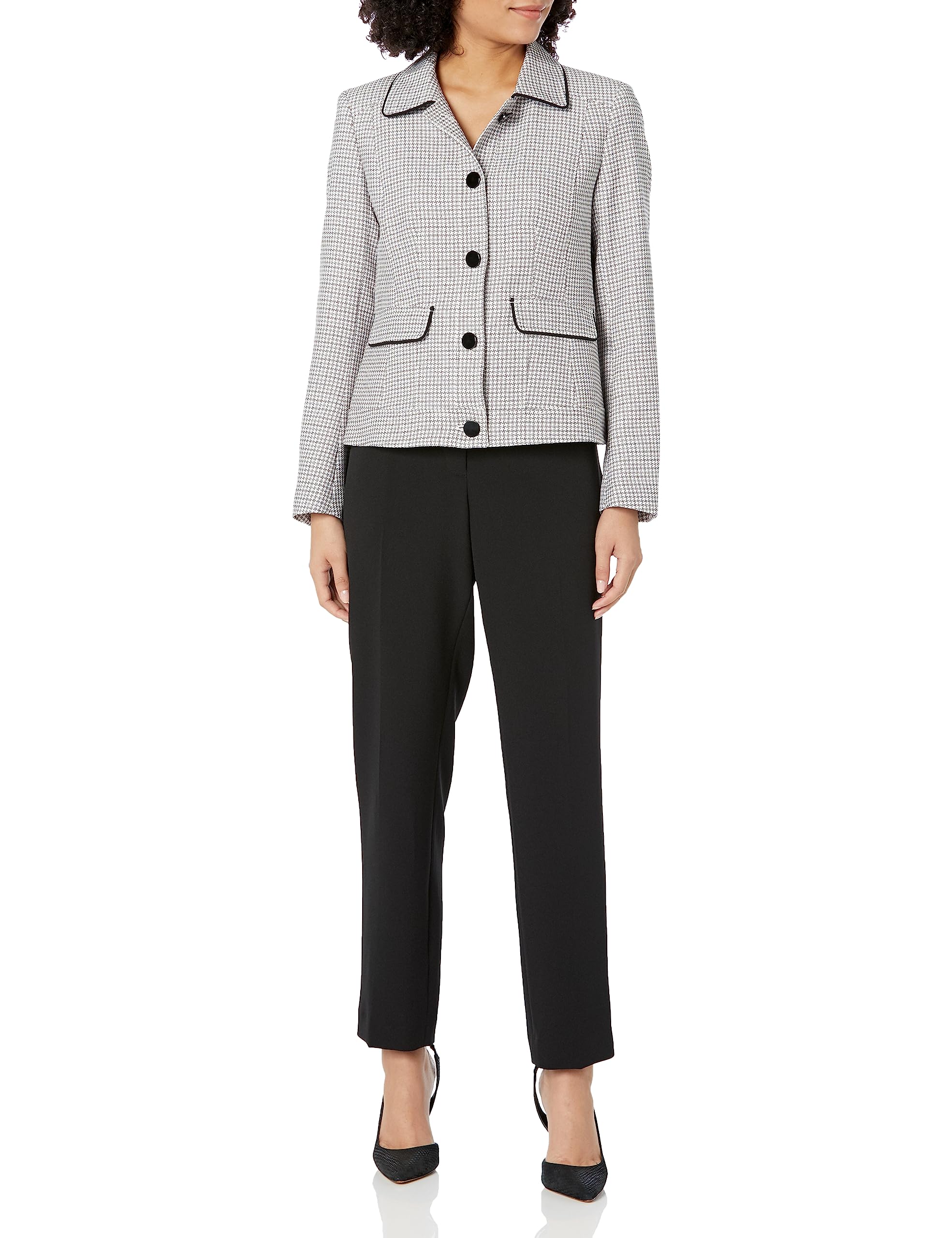 Le Suit Womens JKT Pant Suit