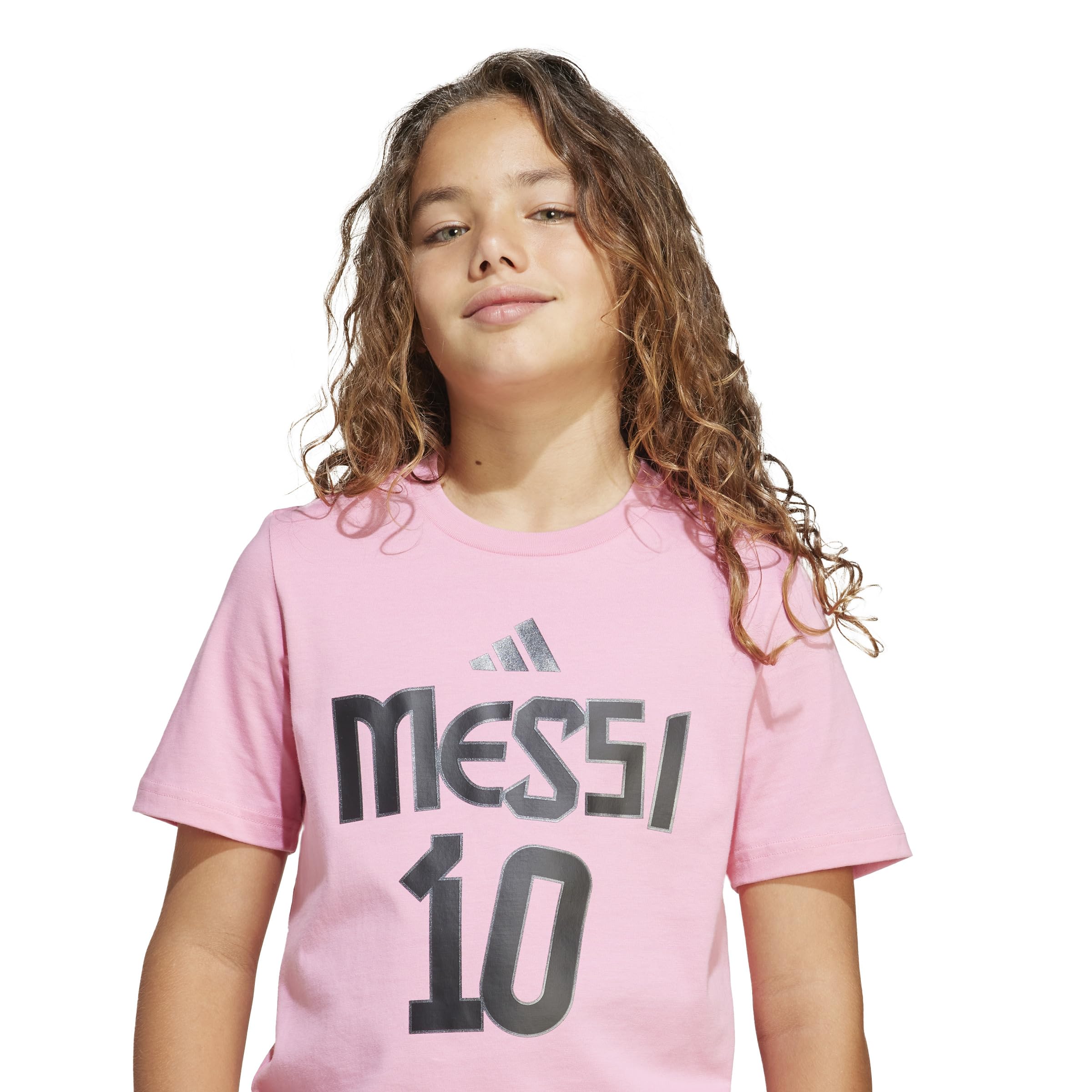 adidas Messi Name & Number Graphic T-Shirt Maglietta Grafica con Nome e Numero Messi Bambini e Ragazzi