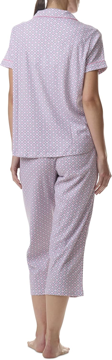 Karen Neuburger womens Short Sleeve Girlfriend Capri Pajama Set - Image 3