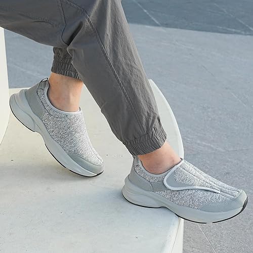 Miniatura 8 de Ortho+rest Zapatos para diabéticos para hombre, pies hinchados, para caminar, para caminar, con soporte para el arco, zapatillas ortopédicas