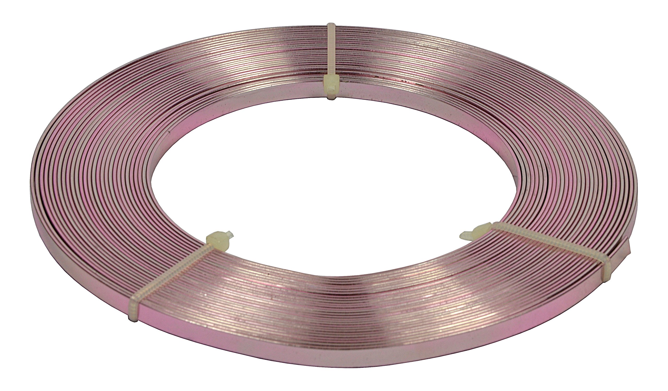 Corderie Italiane Draht, Aluminium, Goldfarben Emailliert – 5 Mm Breit, 1 Mm Dick, 10 M Rolle