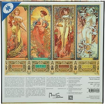 Paperblanks | The Seasons (1900) | Mucha Collection | Jigsaw Puzzle | 1000 Pieces