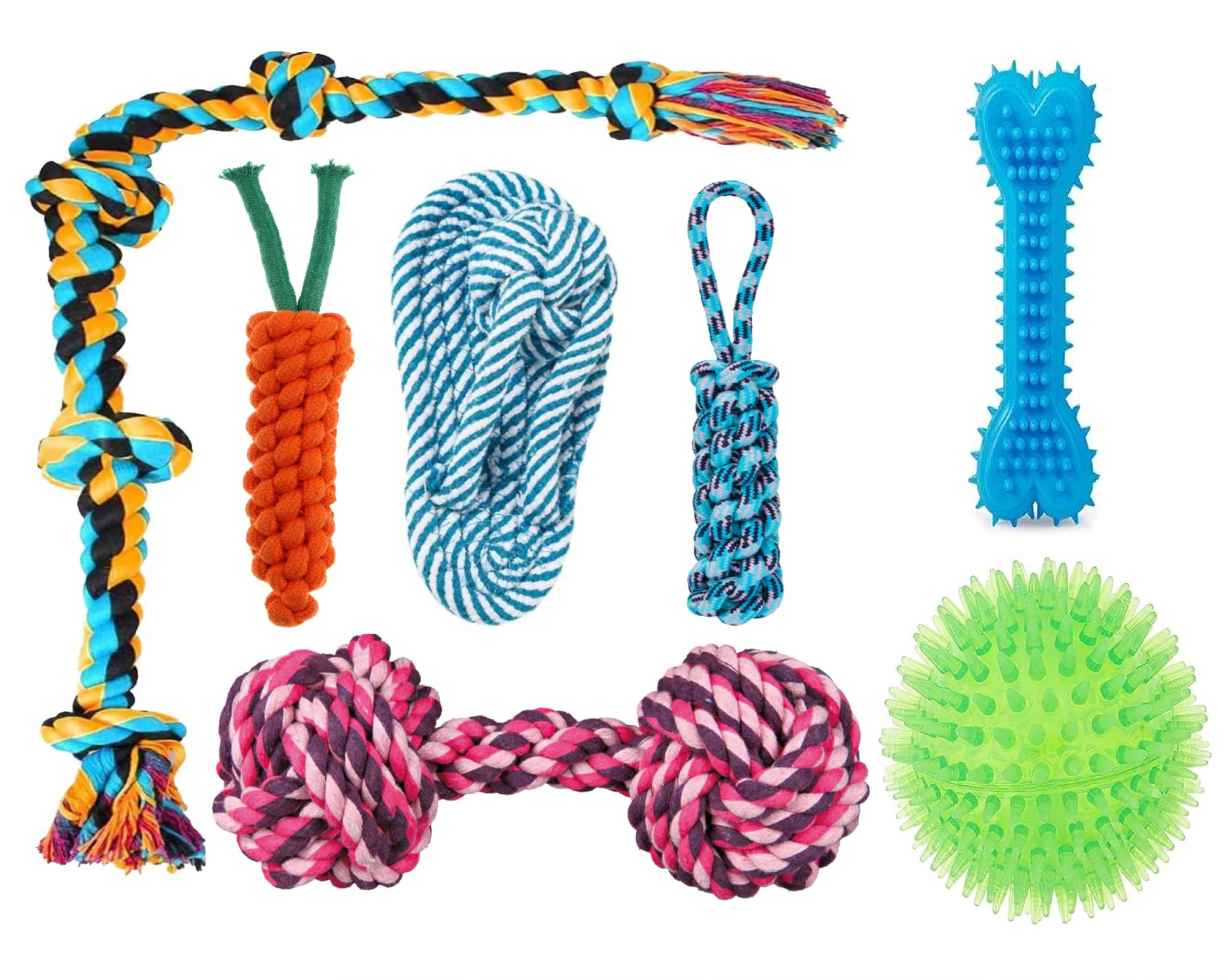 Agirav Tail Dog Toys + Dog Chew Toys + Rope Toys + Dog Toys for Small to Medium Dog + Tug Toy + Dog Toy Pack of 7 (B0CV55WH31) Amazon Price History, Amazon Price Tracker