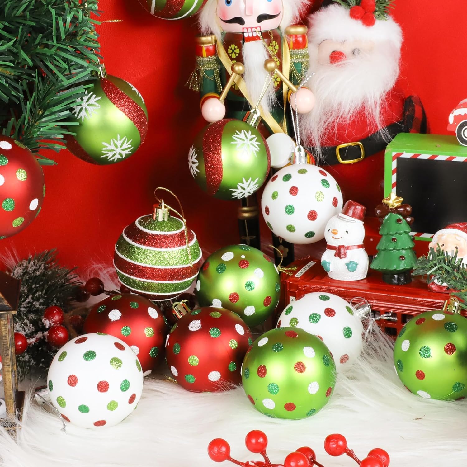 Lot de 3 décorations en elfe du Père Noël - Ornements elfe du Père Noël