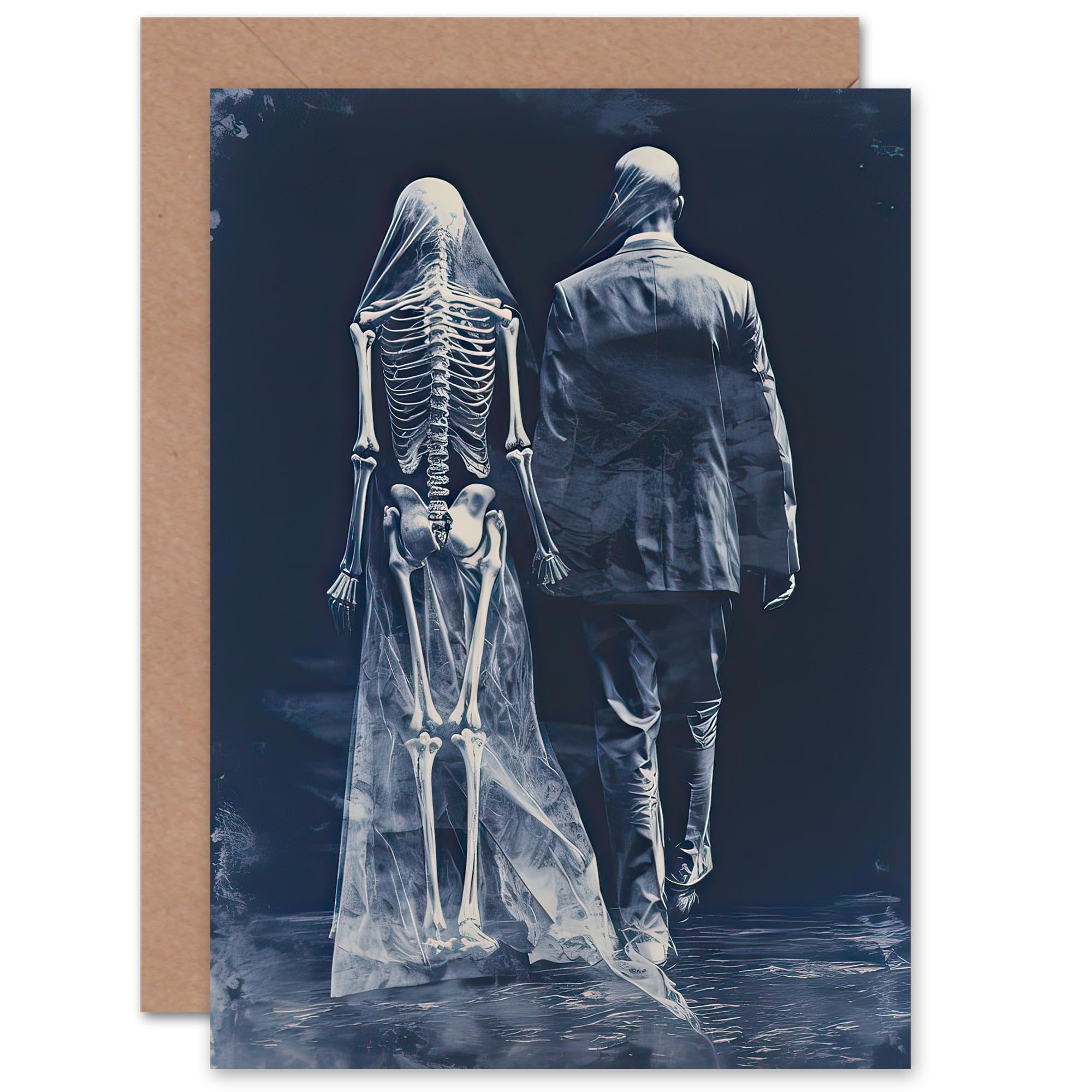 Artery8 Until Death Do Us Part Marriage Vows for Him or Her Man Woman Anniversary Valentines Day Love Blank Art Greeting Card