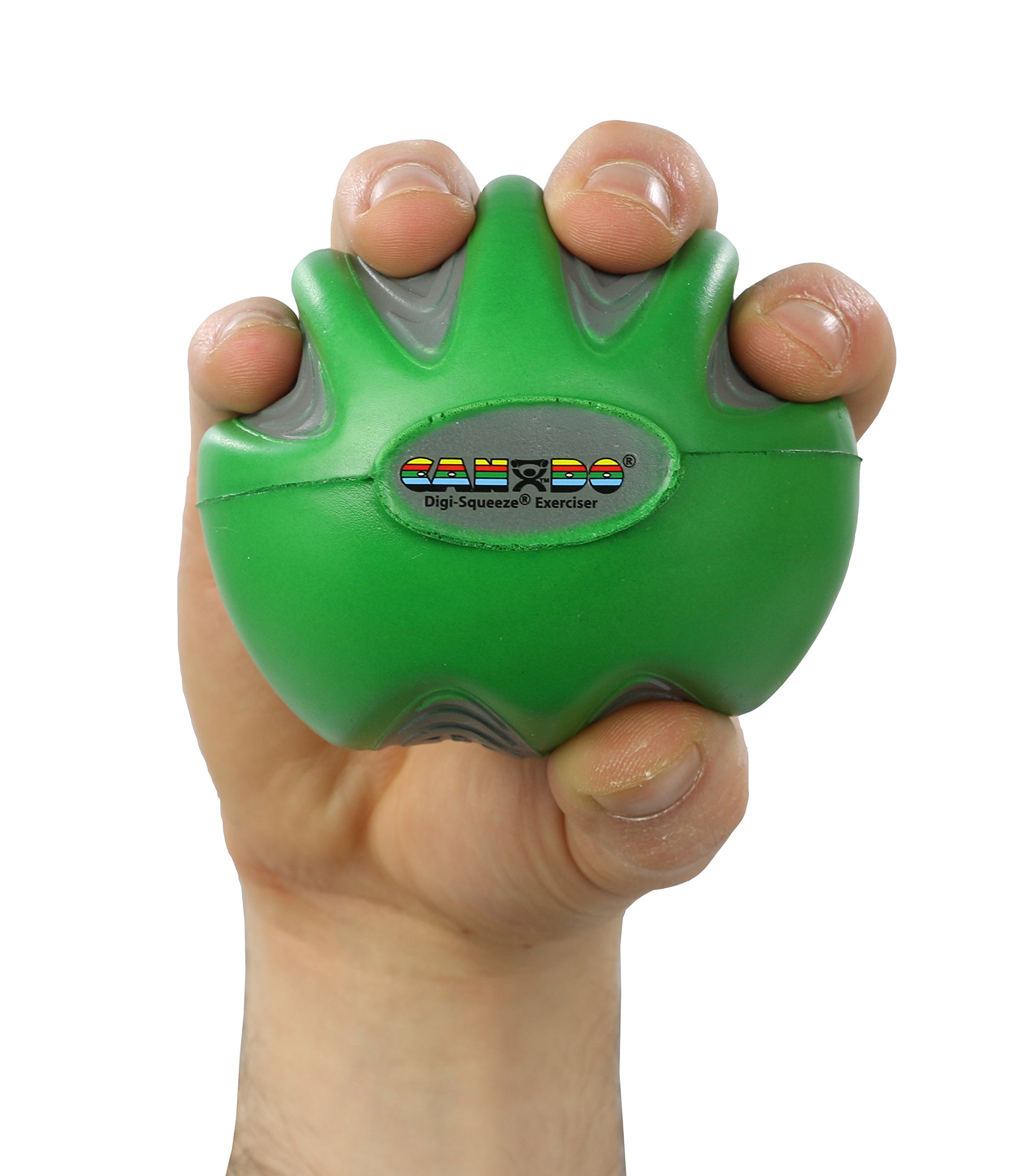 CanDo 10-1992 Digi-Squeeze Hand Exerciser, Large, Green-Moderate 1