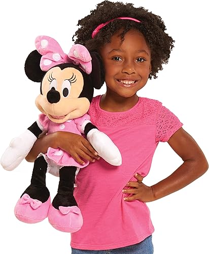 Miniatura 2 de Just Play - Juguete de peluche grande de Minnie Mouse de Disney Junior Mickey Mouse con licencia oficial para niños de 2 años en adelante
