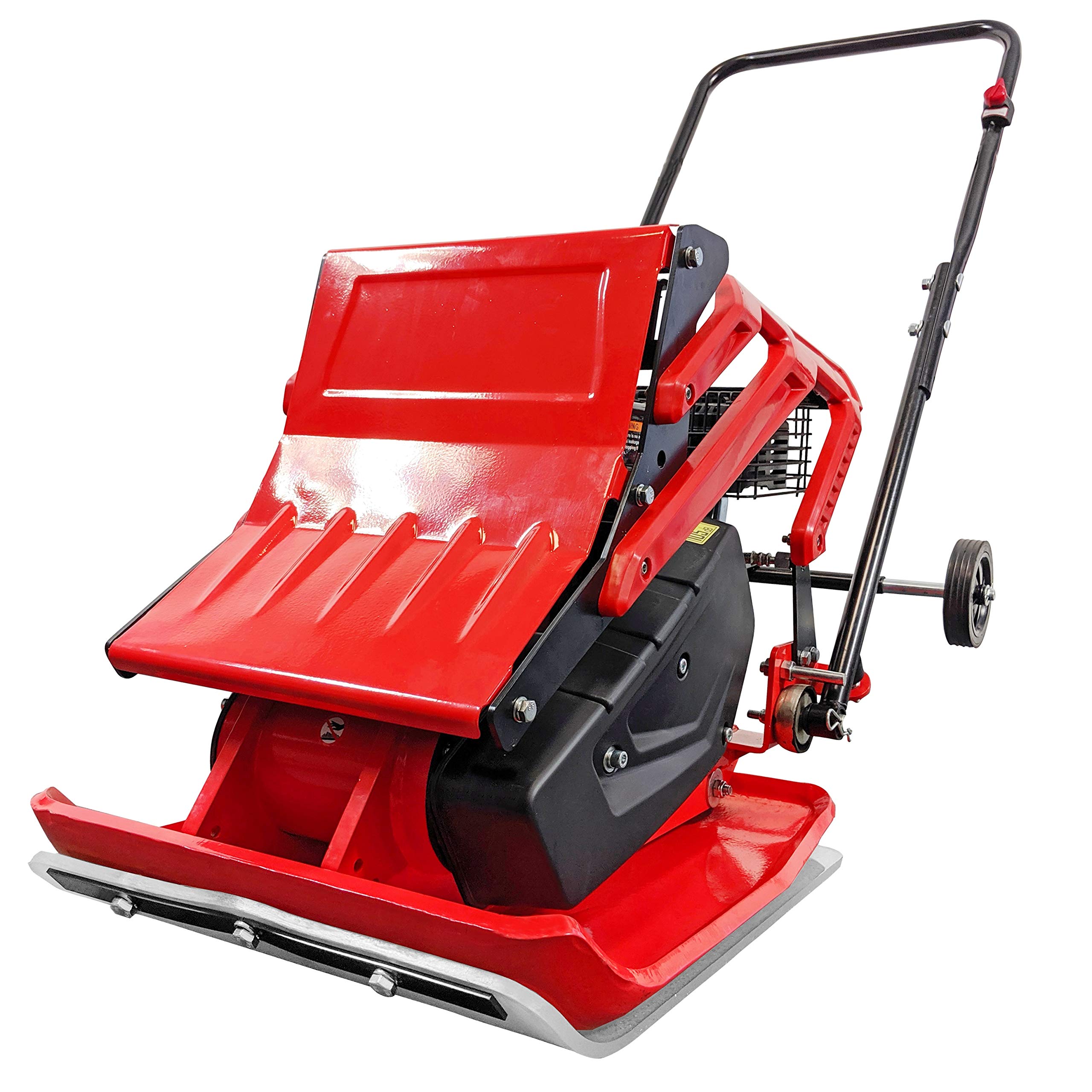 Plaque vibrante RPV-29465 Compacteur de sol 6,5 CV Profondeur de compactage 35 cm Poids 111 kg incl. tapis en caoutchouc et train de roulement