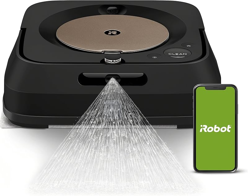 iRobot (Refurbished) Braava Jet m6 (6012) Ultimate Robot Mop- Wi-Fi Connected, Precision Jet Spray, Smart Mapping, Compatible with Alexa, Ideal for Multiple Rooms, Recharges and Resumes (Renewed)