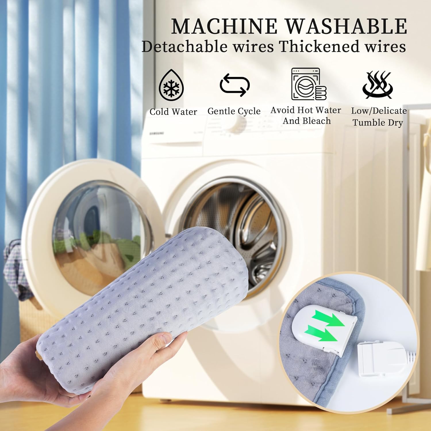 Extra Large Heating pad,XXXL Heating Pad for Back Pain Relief, 20x40 Electric Heating Pad Moist Heat Fast Heating 10 Heat Settings Auto Shut Off Soft Washable Heat Pad for Neck Shoulder Muscle Cramps