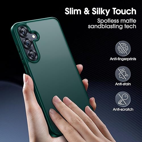 Miniatura 3 de CASEKOO Funda oficial original para Samsung Galaxy S25 Plus protección militar contra caídas de 16 pies tecnología antimanchas delgada mate