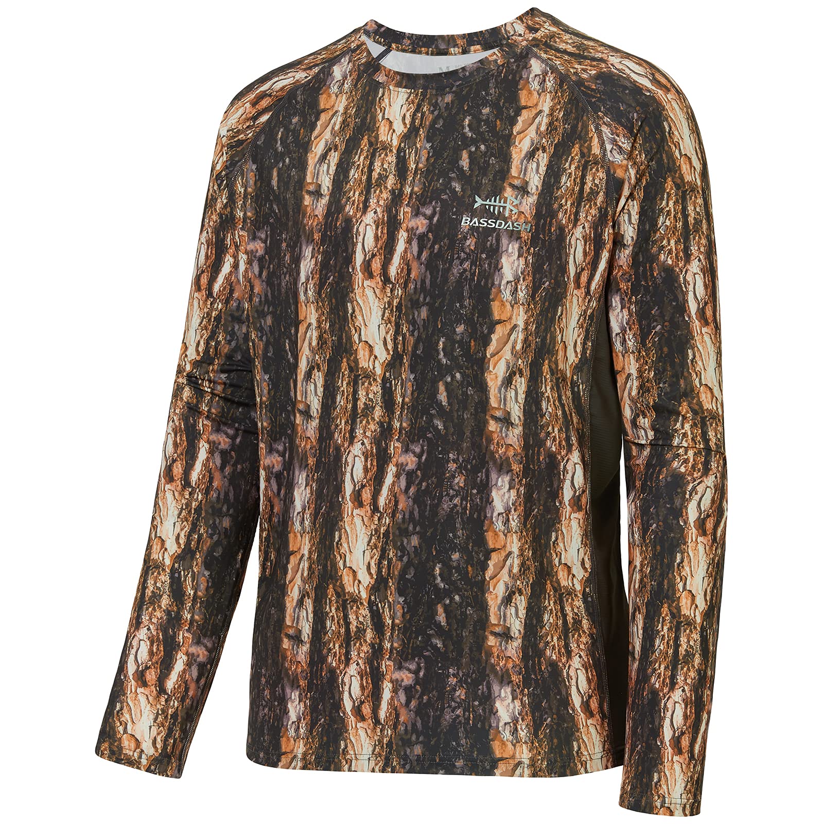 BASSDASH Men's Hunting Camo Performance Long Sleeve Shirt Fishing UPF50+ FS13M