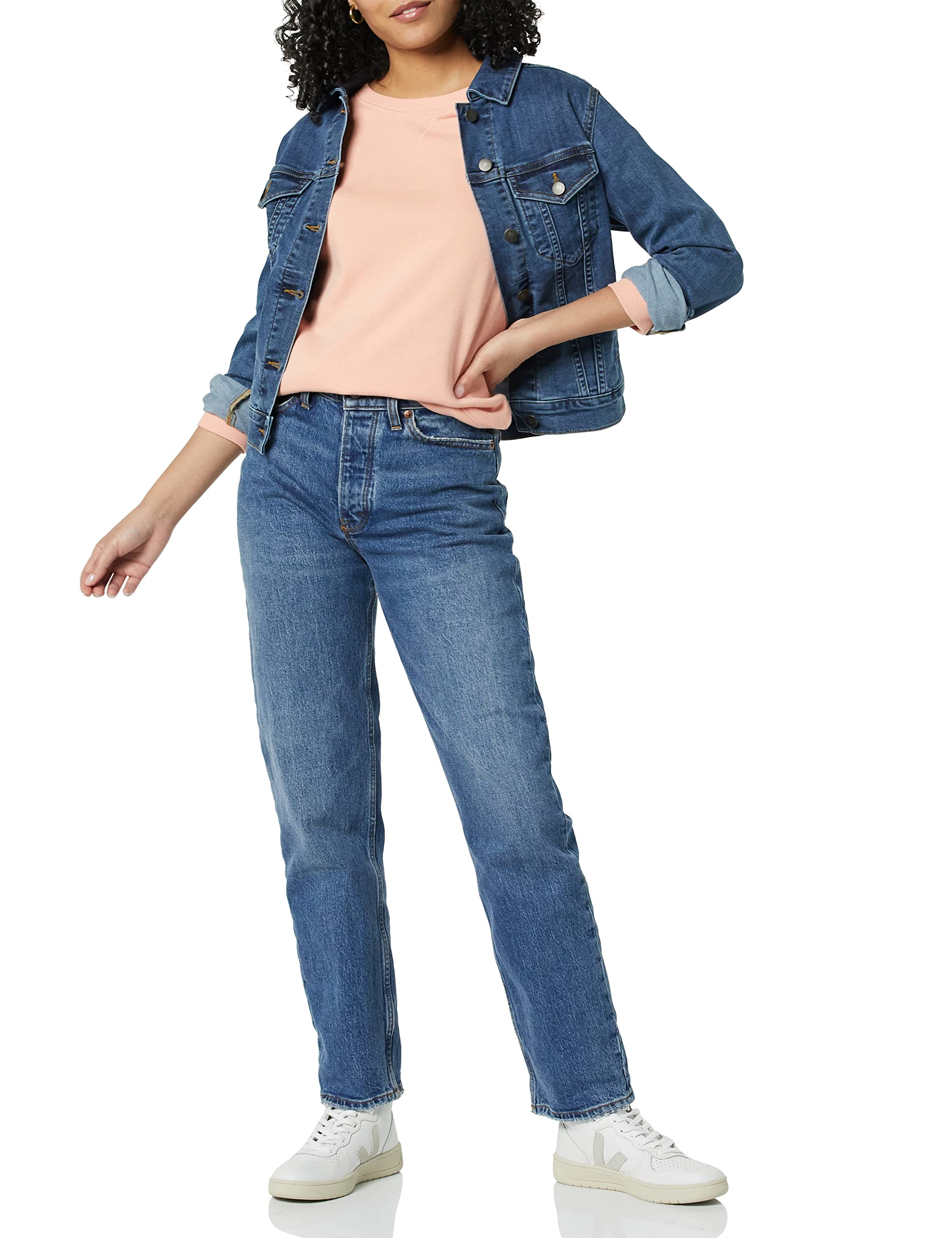 Amazon Essentials Mujer Sudadera con Cuello Redondo de Forro Polar (Disponible en Tallas Grandes) — view 182
